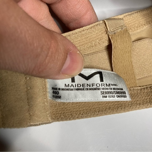 Maidenform strapless bra nude size 40D - Picture 4 of 5